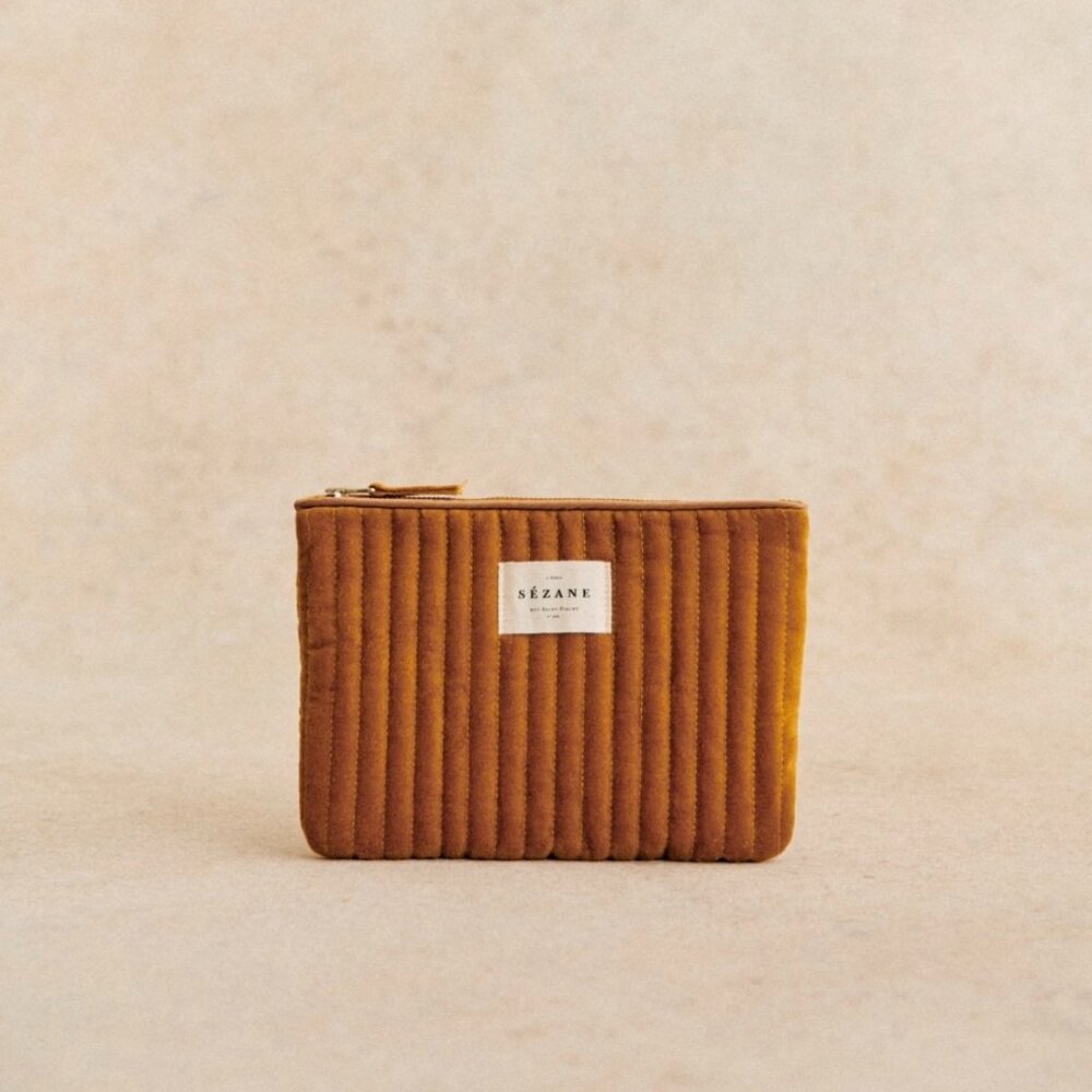 Sezane Flat Pouch in Saffron *BNWT*